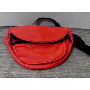 Vintage 90's Unisex Adult Fanny Pack Waist Bag Bum Bag Red